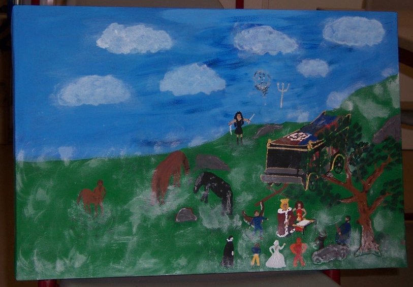 Der Rat der G�tter, Acryl